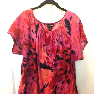 Lane Bryant pink dress shirt.